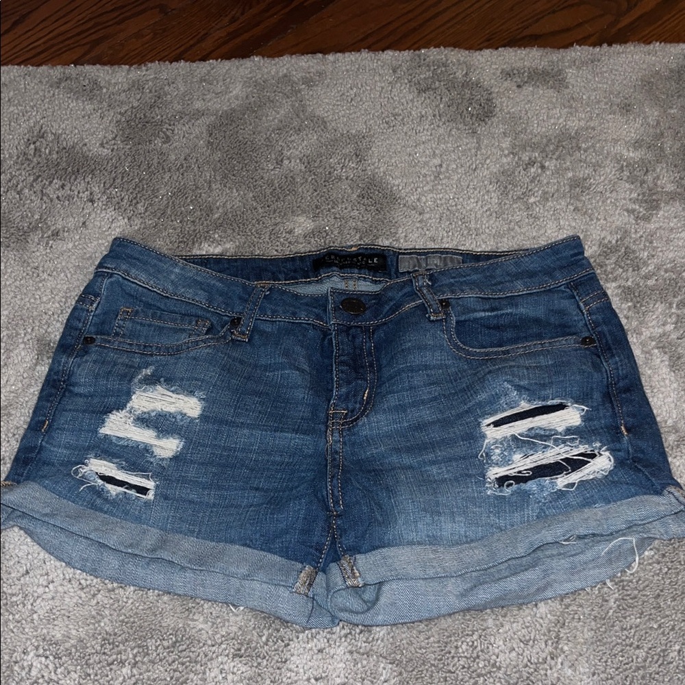 Aeropostale Distressed Blue Jean Shorts Bundle - Picture 8 of 12